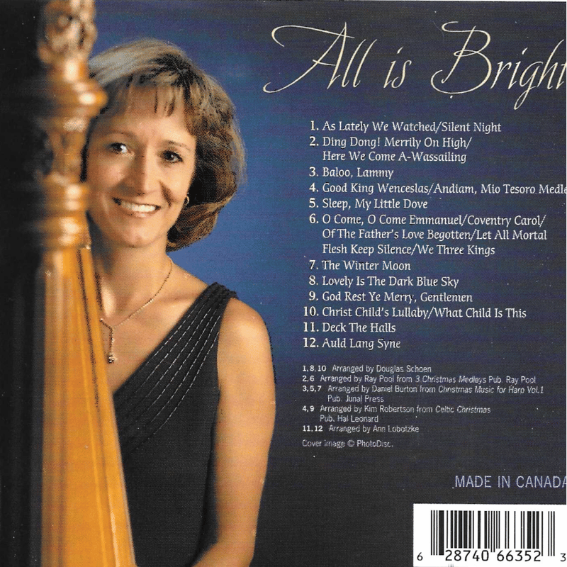 Ann with Christmas tree